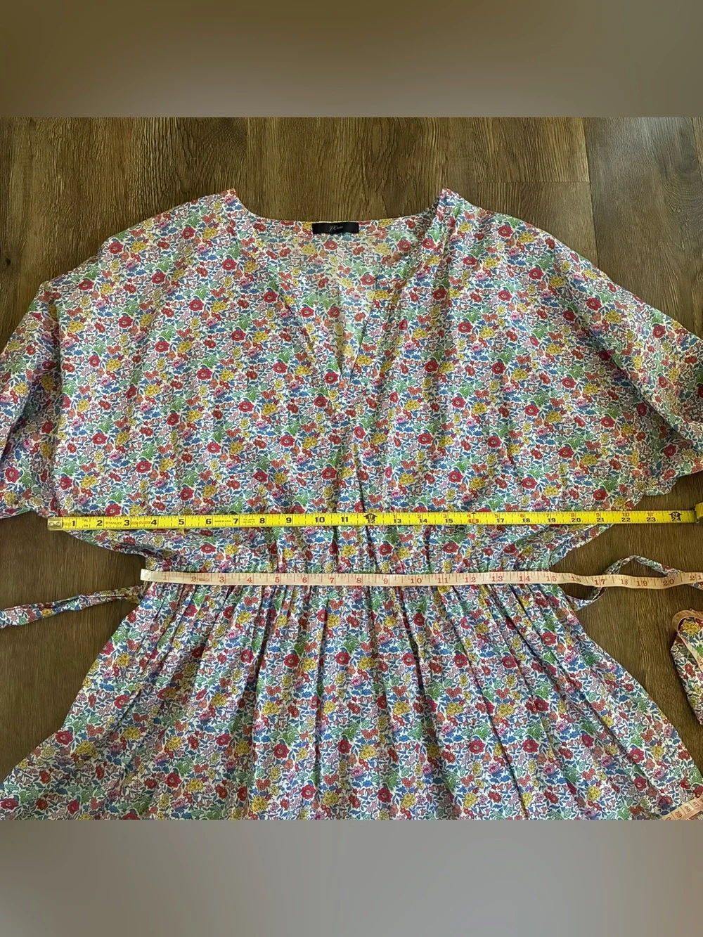 J. Crew Ruffle tie-waist dress in Liberty of London favorite flowers